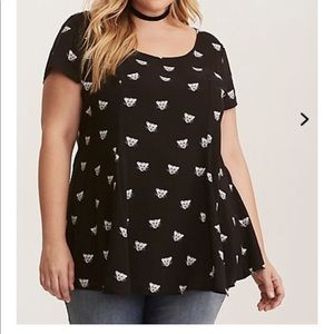 Tiger print Challis Tunic